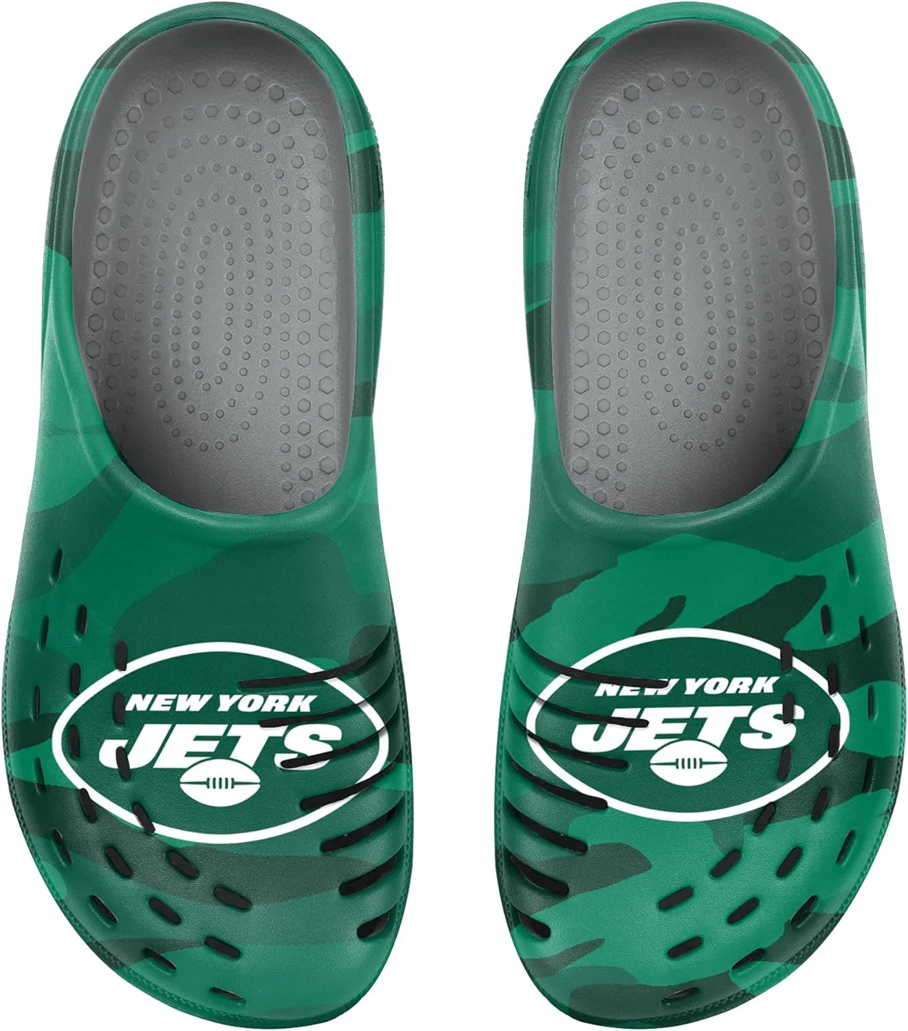 FOCO Men's NFL Team Logo Garden Water Sandals Shoes Slipper Clogs