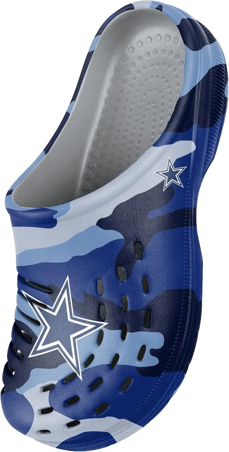 FOCO Men's NFL Team Logo Garden Water Sandals Shoes Slipper Clogs