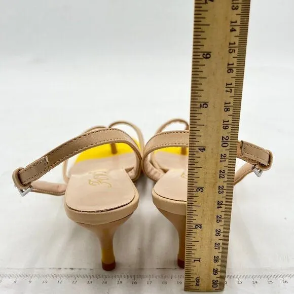 FOWT Light Sand Yellow Slingback Thong Flip-Flop Beach Dress Sandals