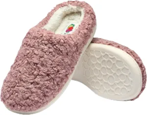 Fruit of the Loom House Slippers For Women, Memory Foam Insole, Indoor Outdoor, Comfy, Berber Loafer