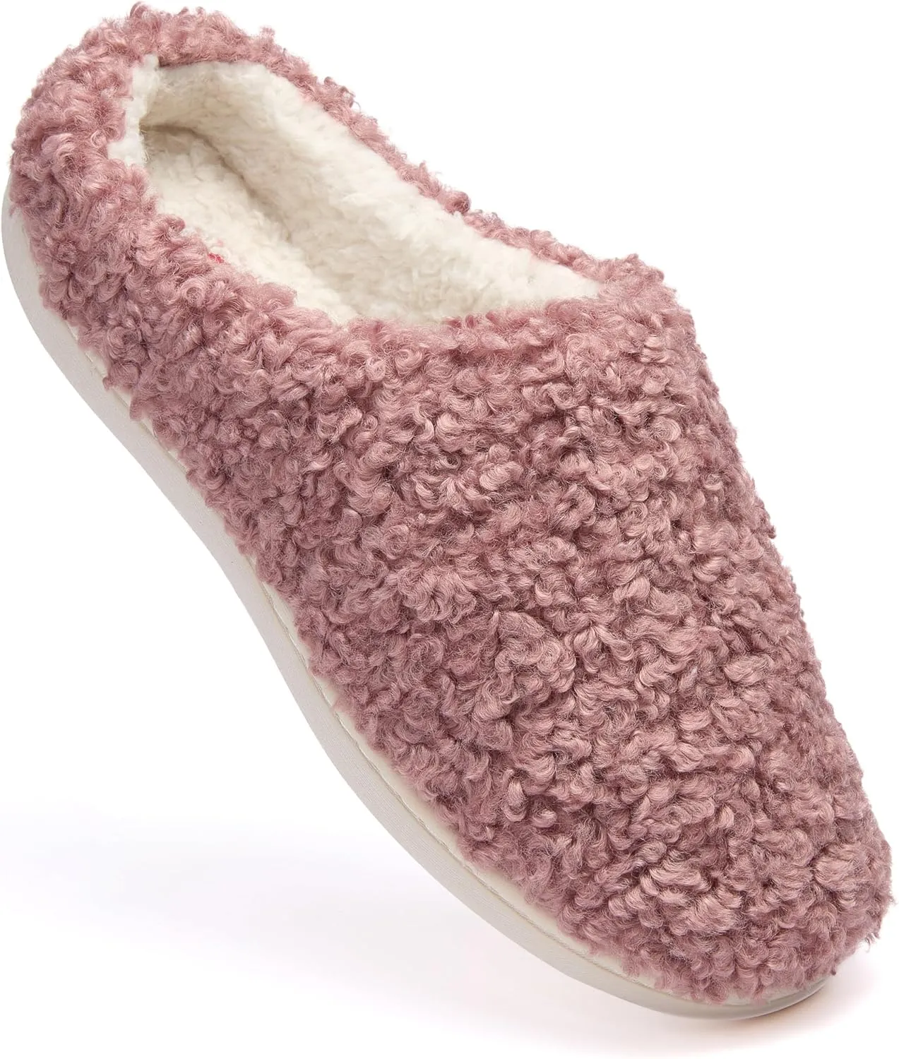 Fruit of the Loom House Slippers For Women, Memory Foam Insole, Indoor Outdoor, Comfy, Berber Loafer