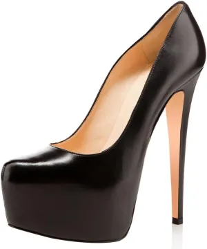 FSJ Women Extreme High Stiletto Heels Platform Pumps Slip On Pointed Toe Sexy Wedding Dress Shoe US Size 4-15 M