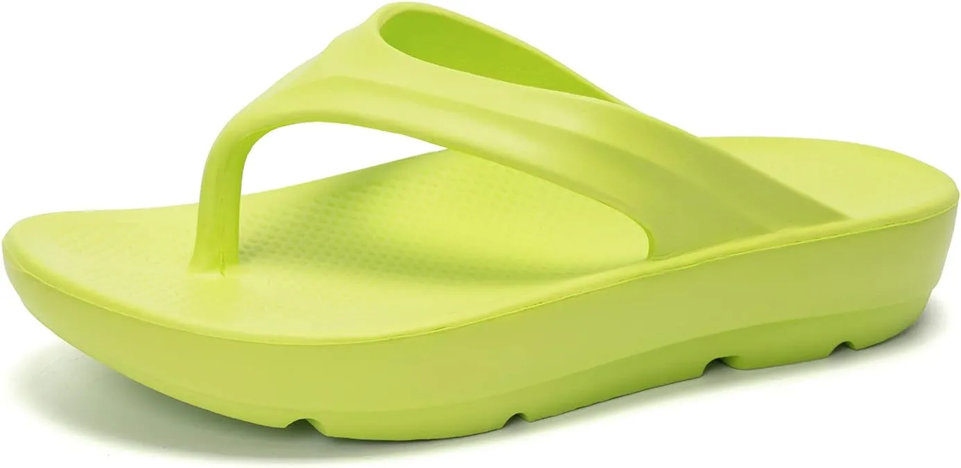 FUNKYMONKEY Women's Thong Flip Flop Ultra Soft Arch Support Sandals