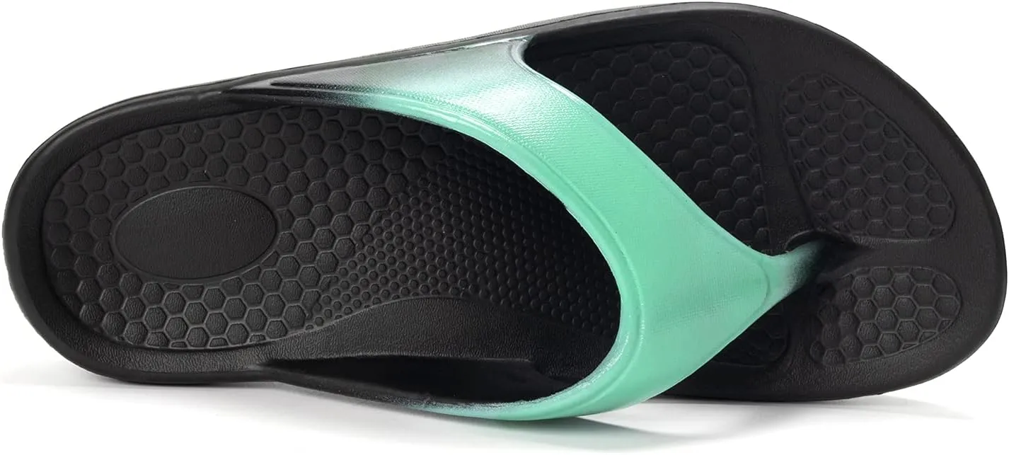 FUNKYMONKEY Women's Thong Flip Flop Ultra Soft Arch Support Sandals