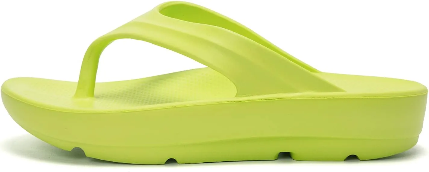FUNKYMONKEY Women's Thong Flip Flop Ultra Soft Arch Support Sandals