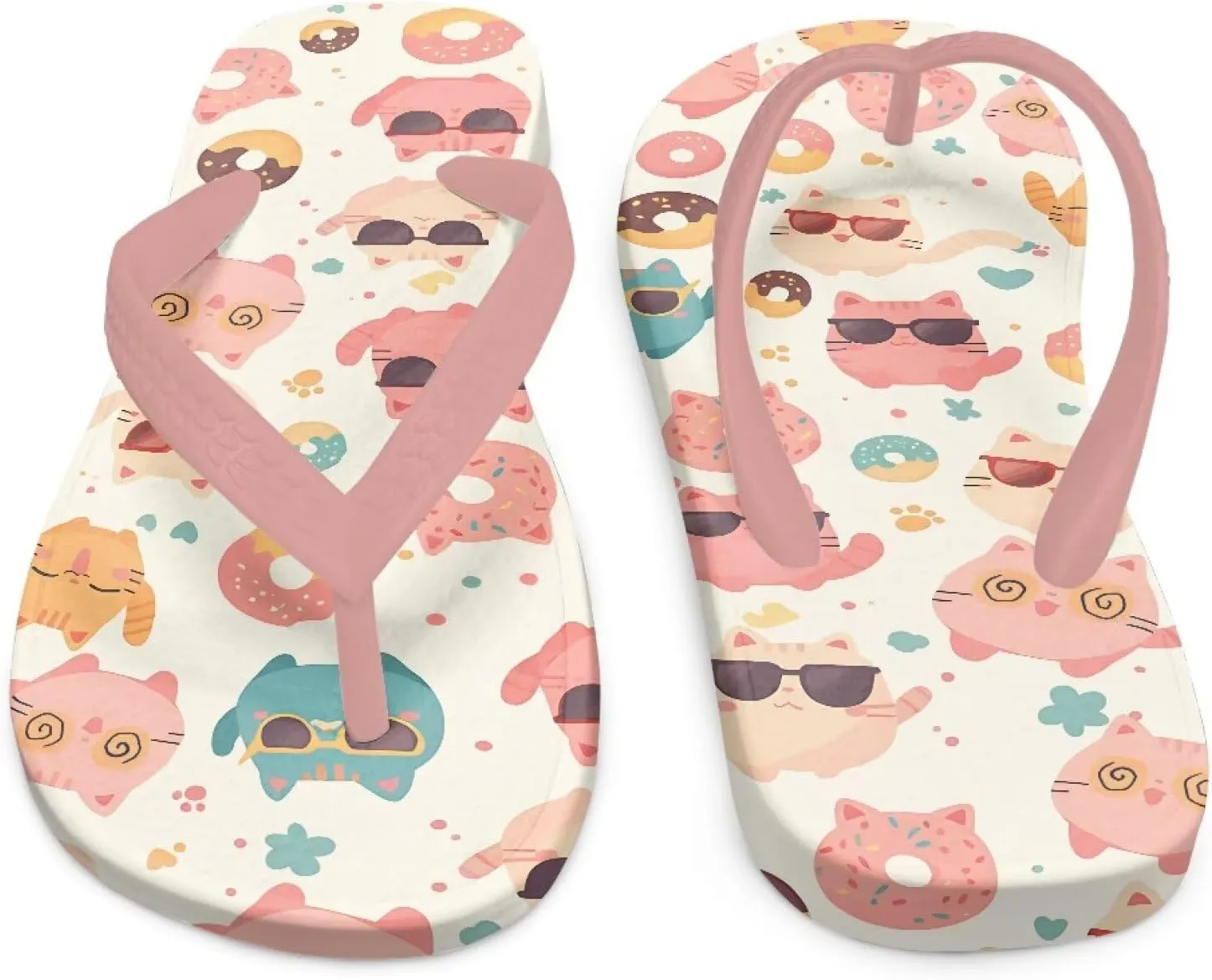 Girl's Flip Flops Kid's Flip Flop Children's Non-Slip Sole Quick Drying Beach Slippers Slide Sandals Pink Straps