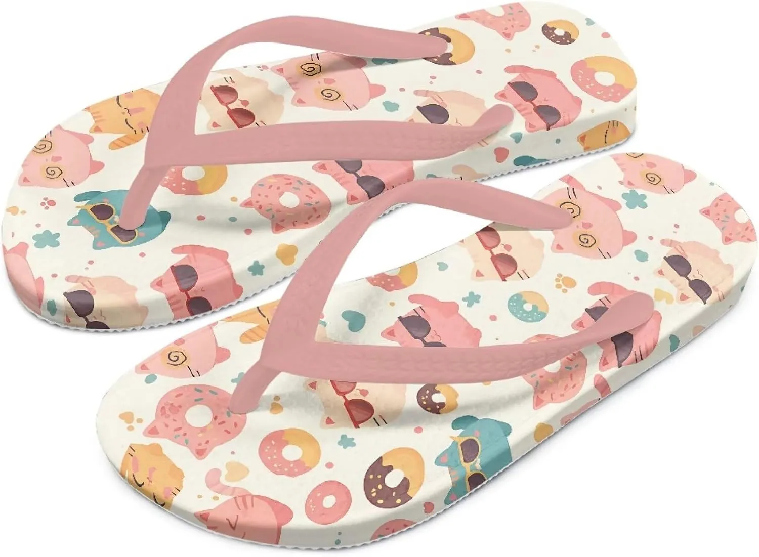 Girl's Flip Flops Kid's Flip Flop Children's Non-Slip Sole Quick Drying Beach Slippers Slide Sandals Pink Straps