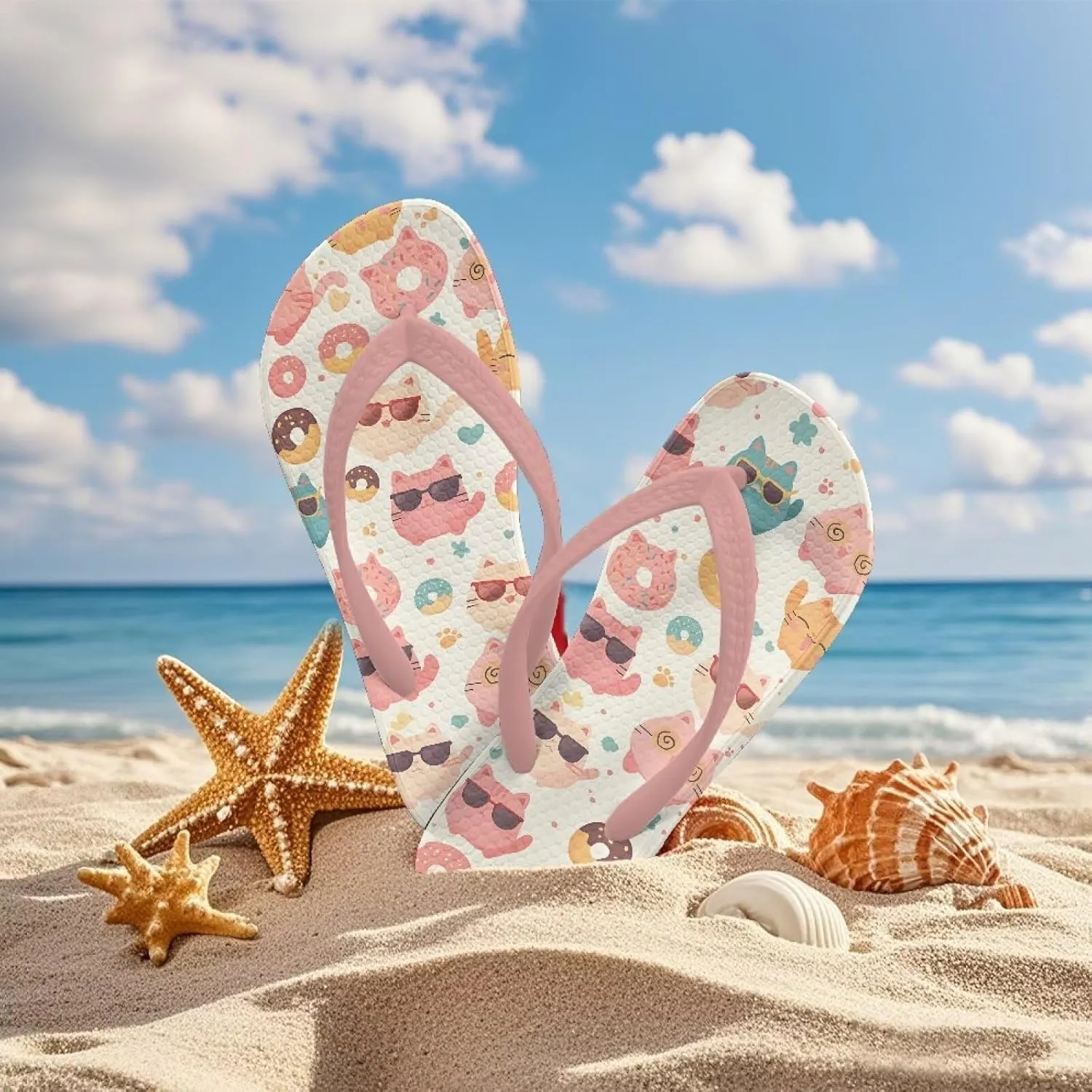 Girl's Flip Flops Kid's Flip Flop Children's Non-Slip Sole Quick Drying Beach Slippers Slide Sandals Pink Straps