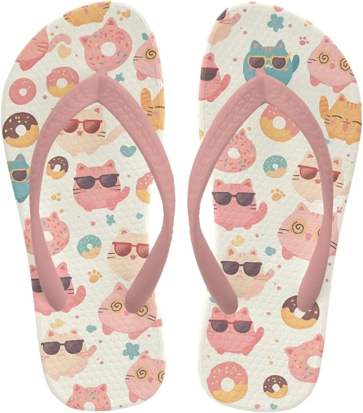 Girl's Flip Flops Kid's Flip Flop Children's Non-Slip Sole Quick Drying Beach Slippers Slide Sandals Pink Straps