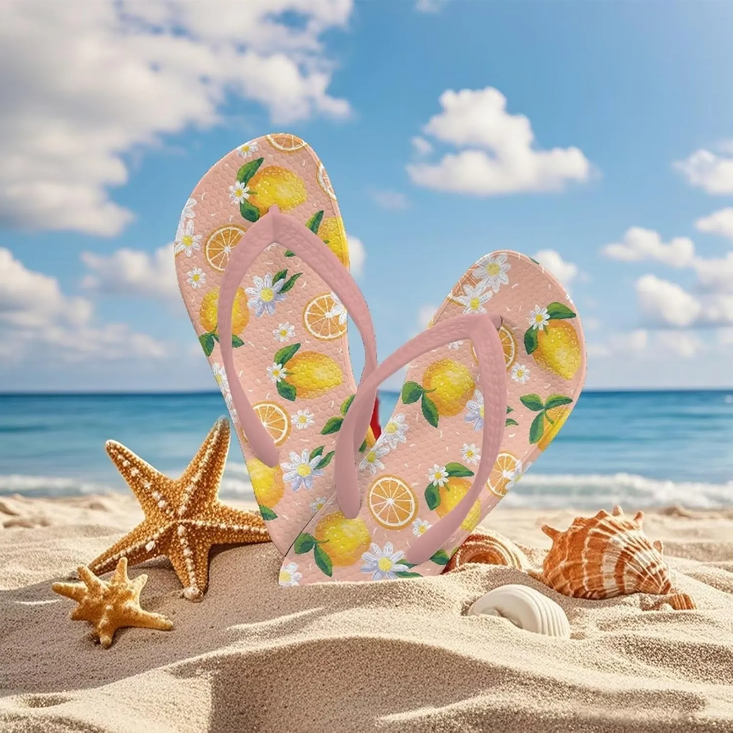 Girl's Flip Flops Kid's Non-Slip Sole Quick Drying Beach Slippers Slide Sandals Pink Straps