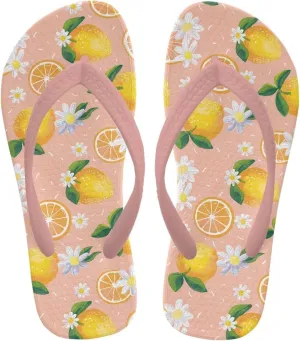 Girl's Flip Flops Kid's Non-Slip Sole Quick Drying Beach Slippers Slide Sandals Pink Straps