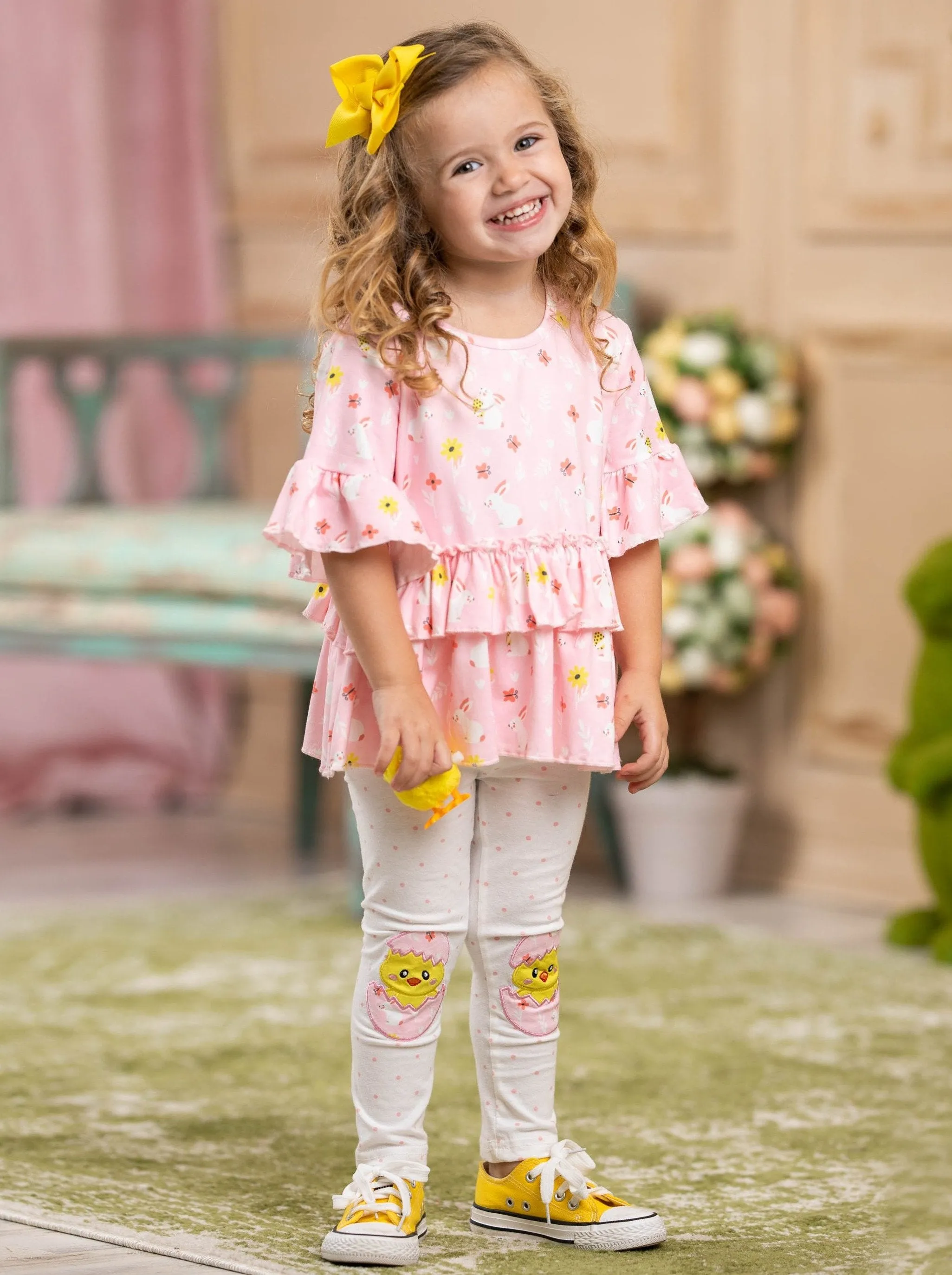 Girls Little Chick Top and Legging Set