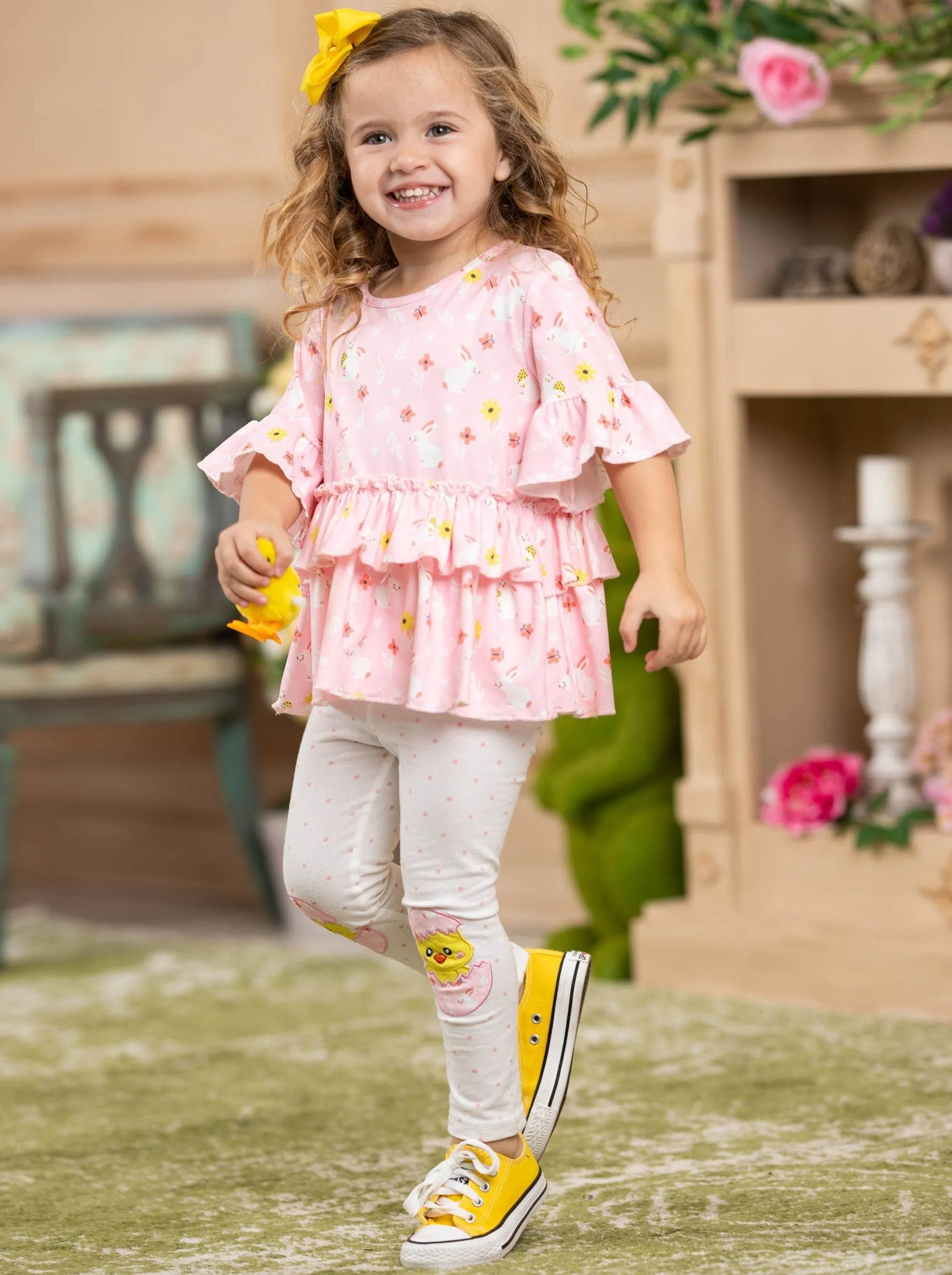 Girls Little Chick Top and Legging Set