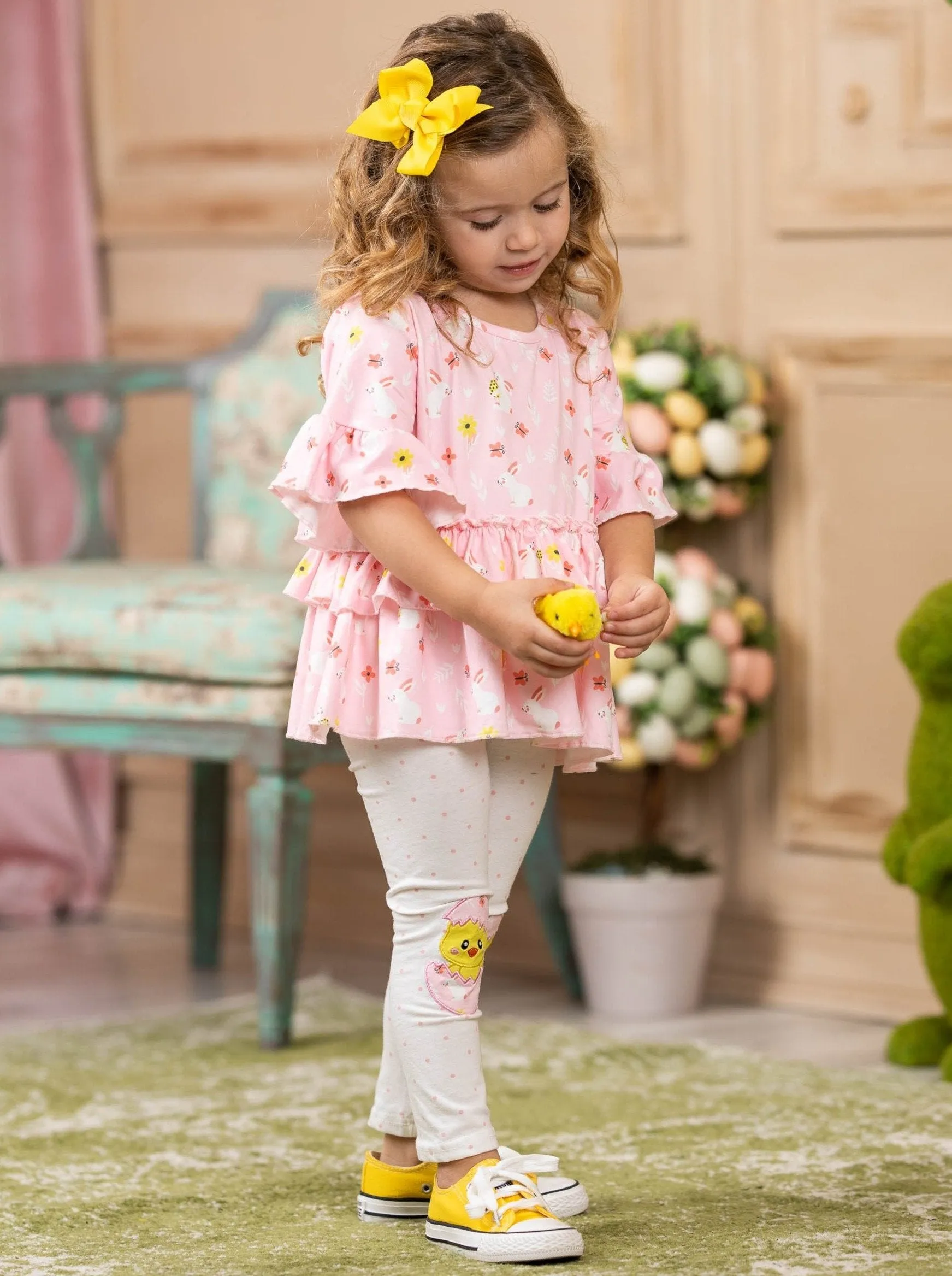 Girls Little Chick Top and Legging Set