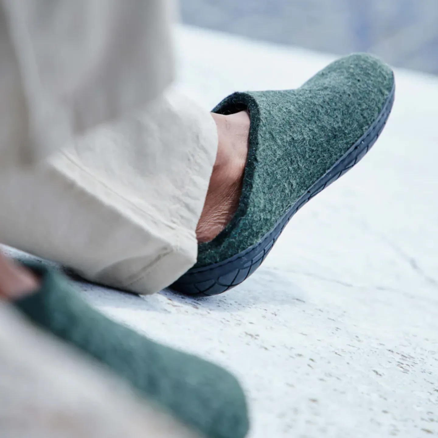 Glerups The Slip-On Forest - Black Rubber