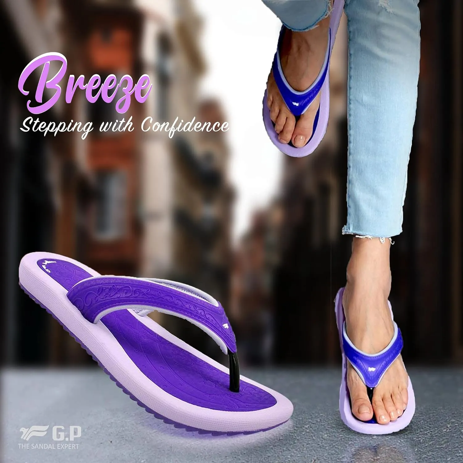 Gold Pigeon Breeze Ultra Light Women Flip Flops