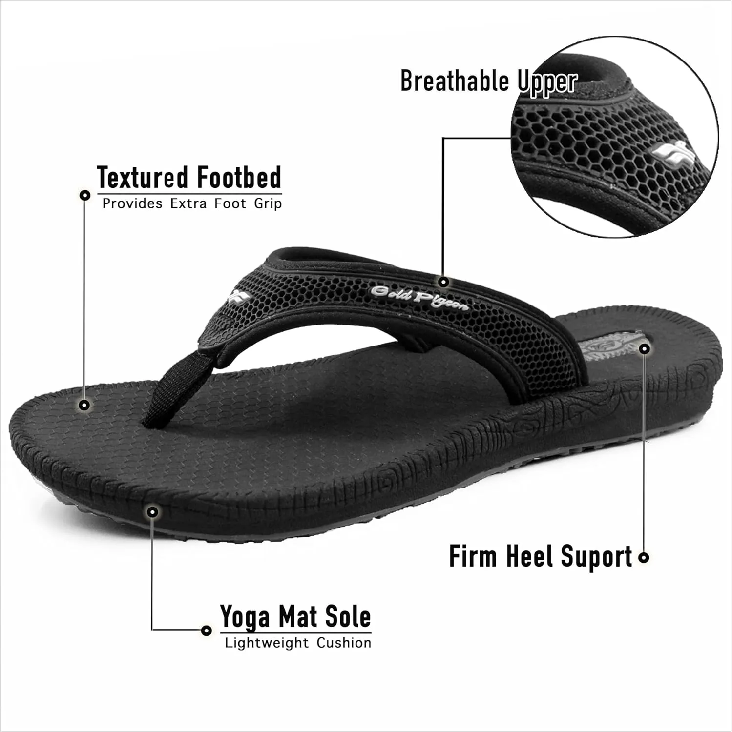 Gold Pigeon Breeze Ultra Light Women Flip Flops