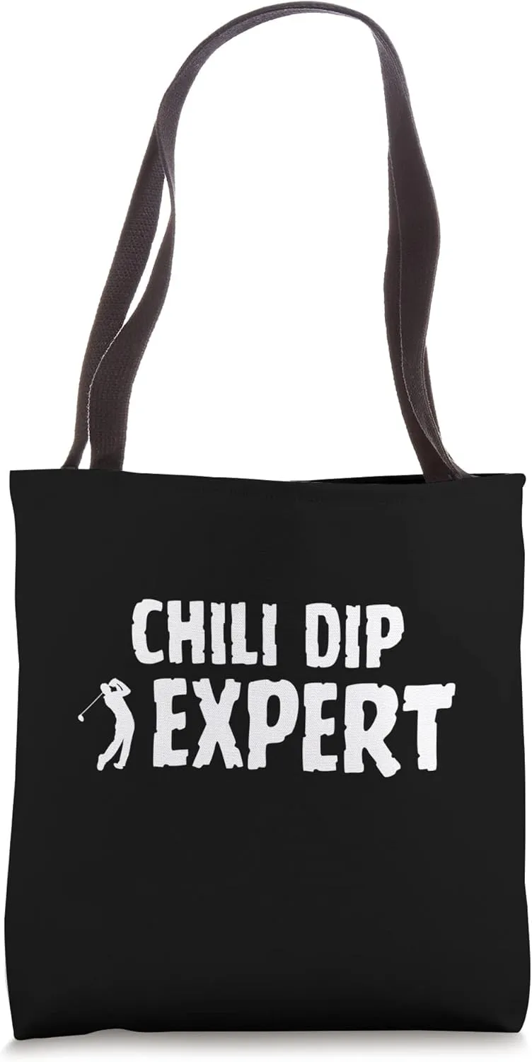 Golf Golfing Terminology Chili Dip Shot Swing Expert Tote Bag