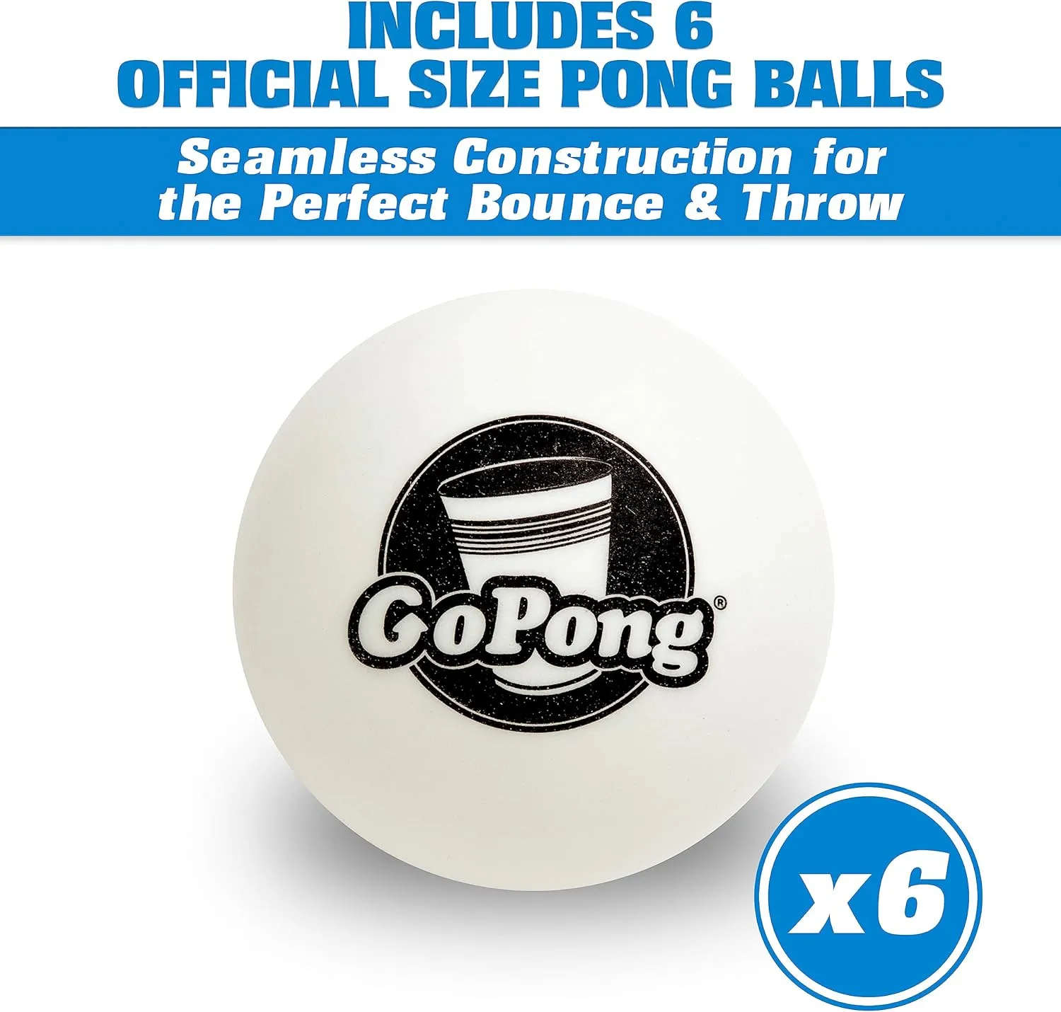GoPong 8 Foot Portable Beer Pong / Tailgate Tables (Black, Football, American Flag, or Custom Dry Erase)