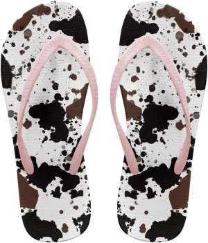 GOSTONG Women Flip Flops Soft Lightweight Beach Pool & Vacation Slides Sandals Non-Slip Sole Summer Essentials Pink Strap Size 5.5-9.5
