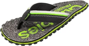 Gumbies Cairns Unisex Flip Flops with Supersoft Cotton Toe Post, Fabric Footbed & Recycled Rubber Sole - Comfort Guaranteed