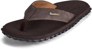 Gumbies Vegovert Unisex Flip-Flop, with Supersoft Brush EVA Footbed, Soft Cotton Backed Faux Leather Strap & Recycled Rubber Sole - Comfort Guaranteed
