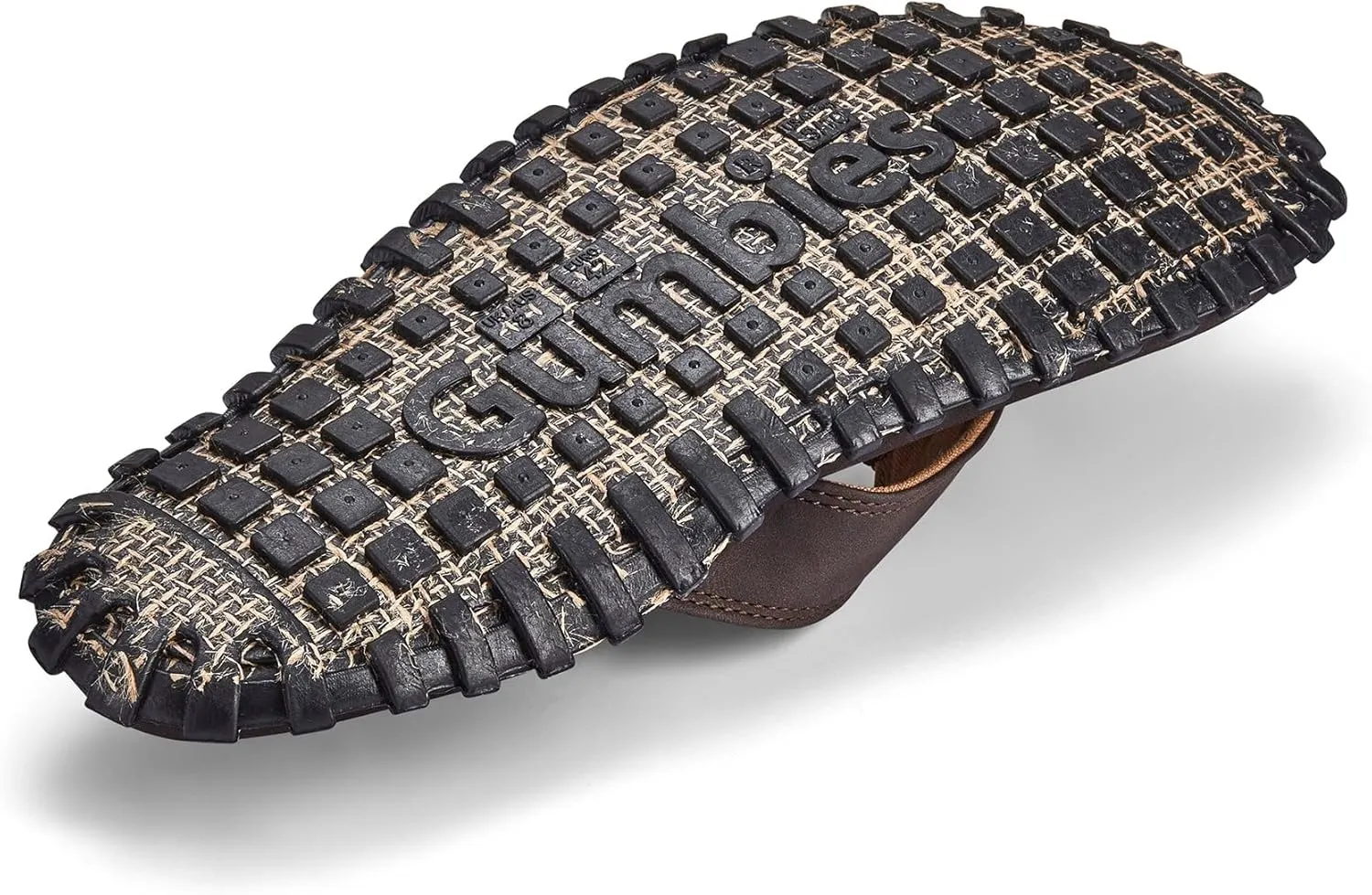 Gumbies Vegovert Unisex Flip-Flop, with Supersoft Brush EVA Footbed, Soft Cotton Backed Faux Leather Strap & Recycled Rubber Sole - Comfort Guaranteed