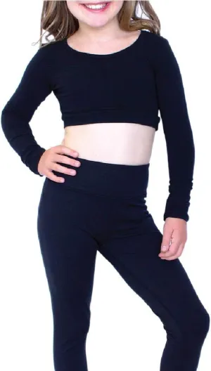 HALFTEE Girls Layering Tee | Crop Tops for Girls | Sizes 4-12