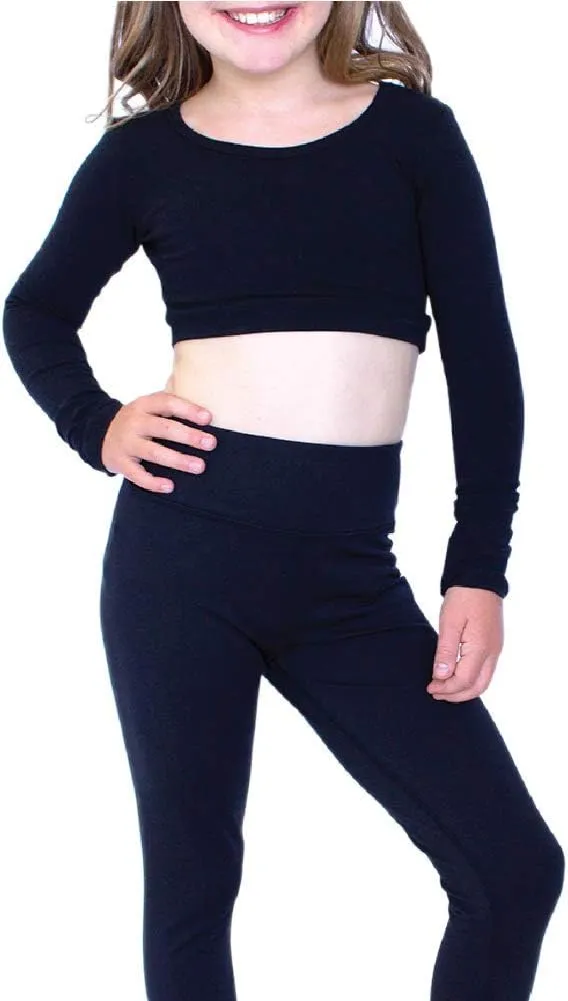 HALFTEE Girls Layering Tee | Crop Tops for Girls | Sizes 4-12