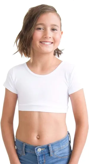 HALFTEE Girls Layering Tee | Crop Tops for Girls | Sizes 4-12