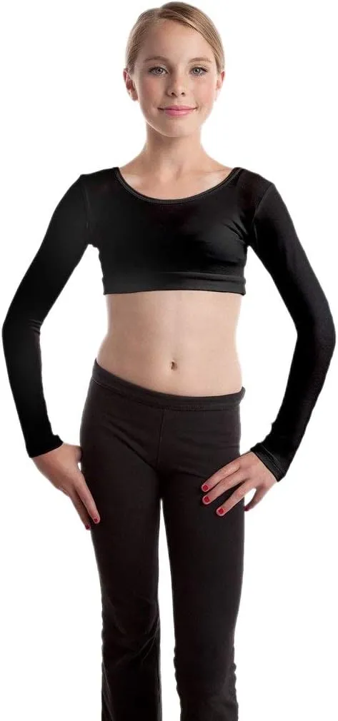 HALFTEE Girls Layering Tee | Crop Tops for Girls | Sizes 4-12