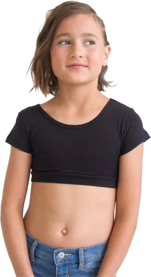 HALFTEE Girls Layering Tee | Crop Tops for Girls | Sizes 4-12