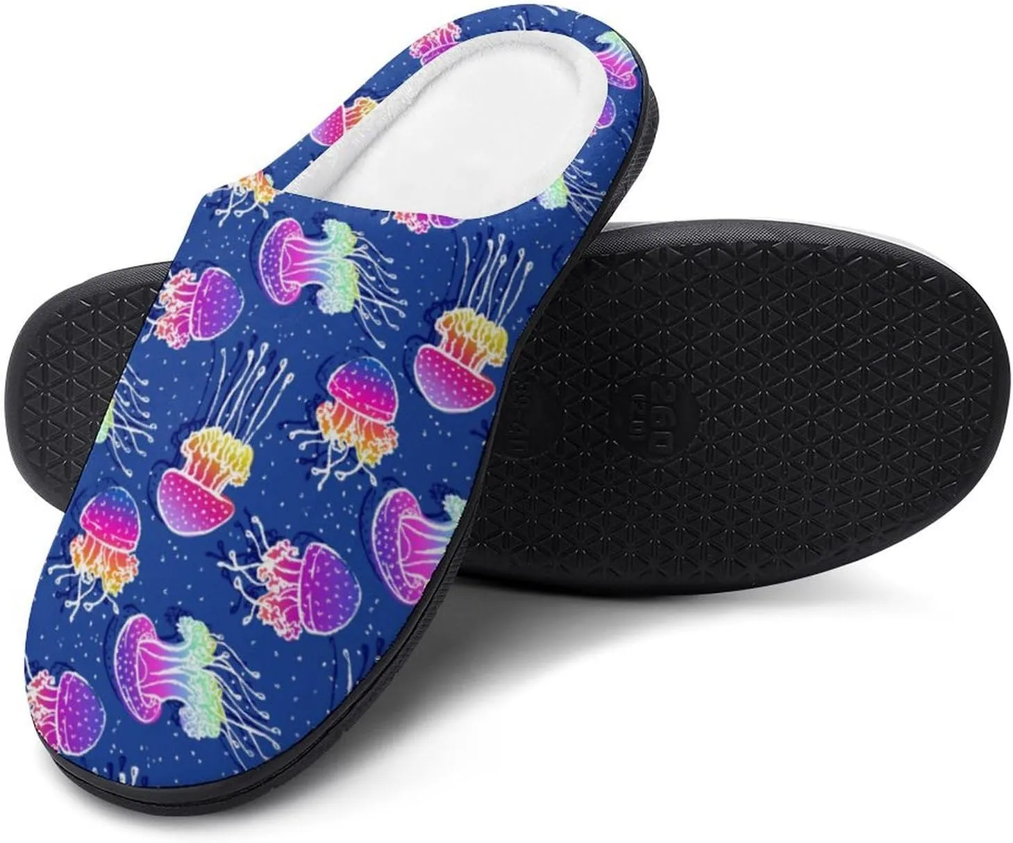 Halloween Clog Slippers Mens Non-Slip House Slippers Womens Memory Foam Cotton Slippers Slip-On Shoes Indoor Outdoor