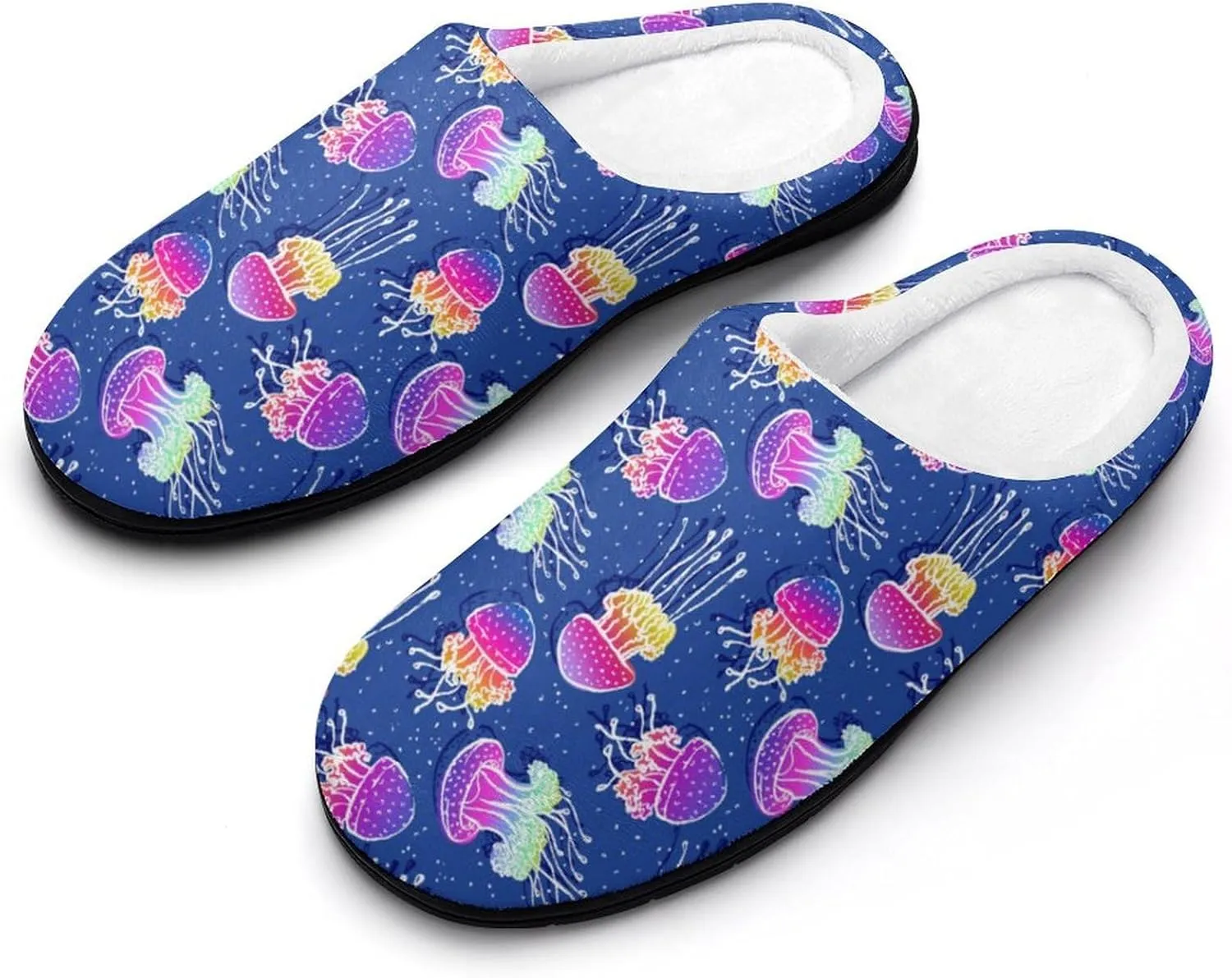 Halloween Clog Slippers Mens Non-Slip House Slippers Womens Memory Foam Cotton Slippers Slip-On Shoes Indoor Outdoor