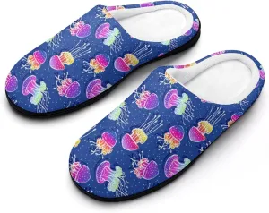 Halloween Clog Slippers Mens Non-Slip House Slippers Womens Memory Foam Cotton Slippers Slip-On Shoes Indoor Outdoor