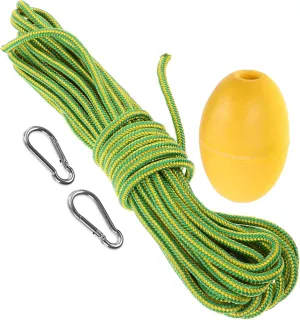 Happyyami Kayak Anchor Rope Kit Floating Tow Rope Inflatable Line Anchor Line for Boats High Visibility Bright Colors for Safety