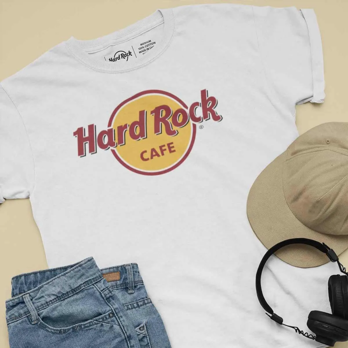 Hard Rock Classic White Tee New Logo
