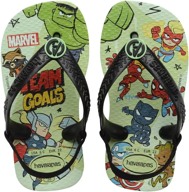 Havaianas Baby Marvel Sandals - Baby Water Shoes with Back Strap