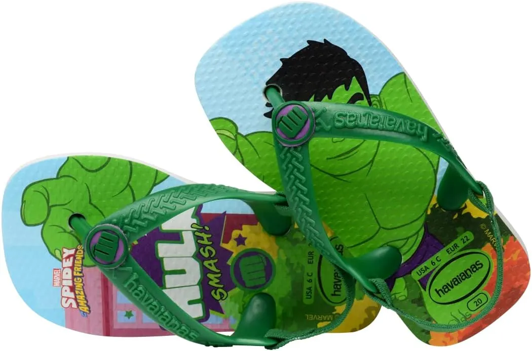 Havaianas Baby Marvel Sandals - Baby Water Shoes with Back Strap