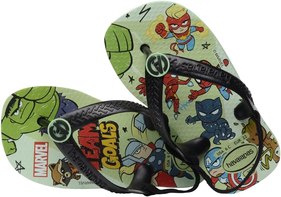 Havaianas Baby Marvel Sandals - Baby Water Shoes with Back Strap