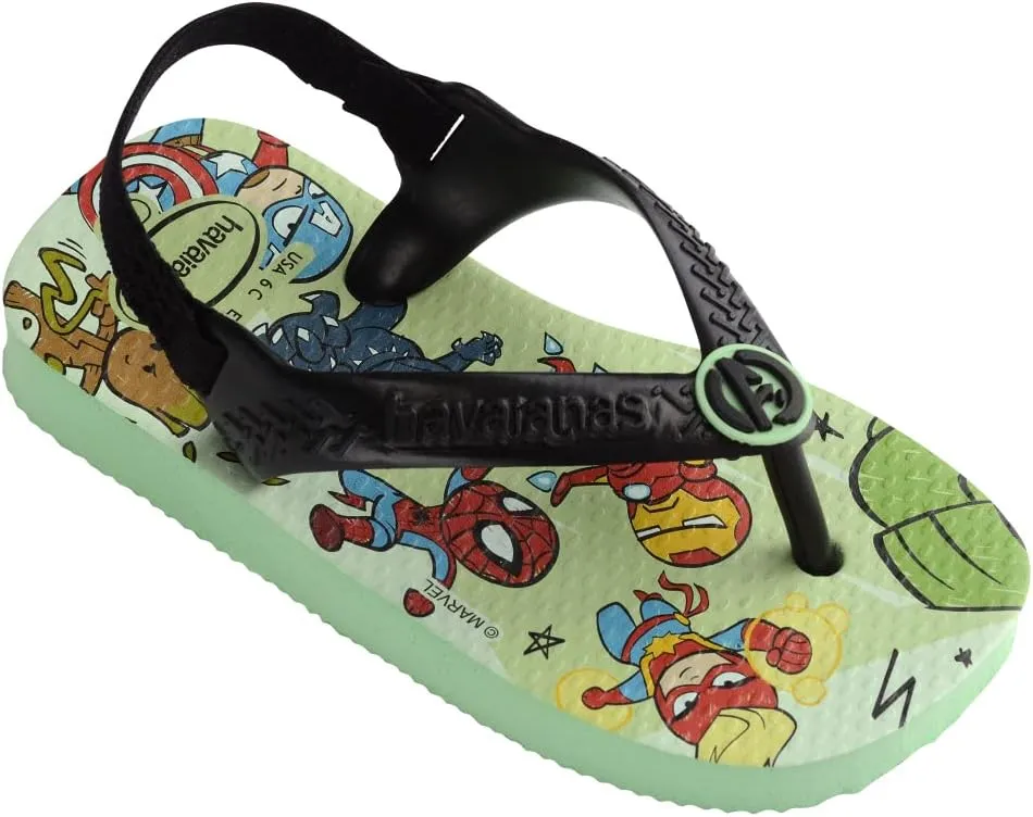 Havaianas Baby Marvel Sandals - Baby Water Shoes with Back Strap