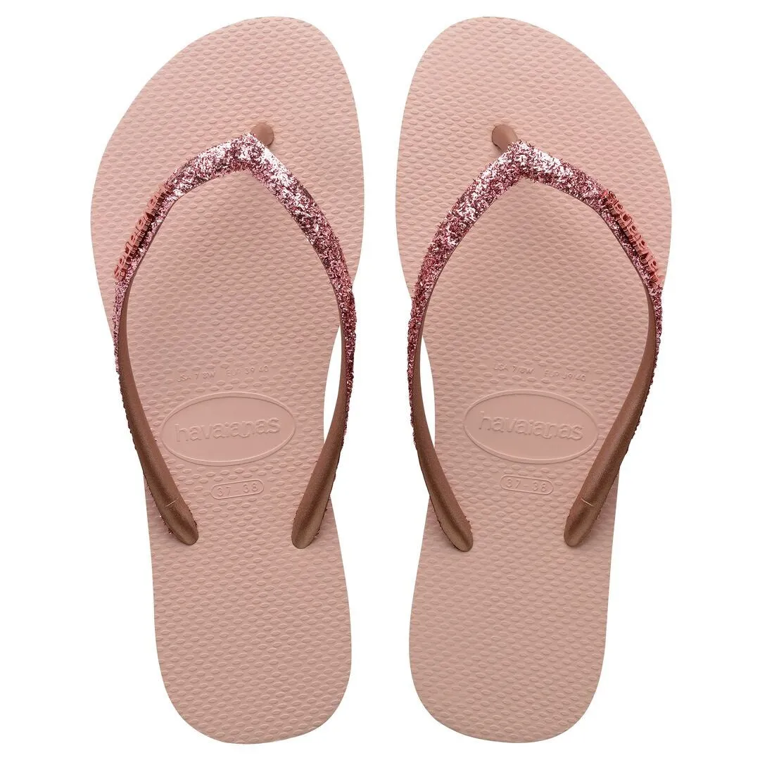 HAVAIANAS SLIM GLITTER II - BALLET ROSE.GOLD