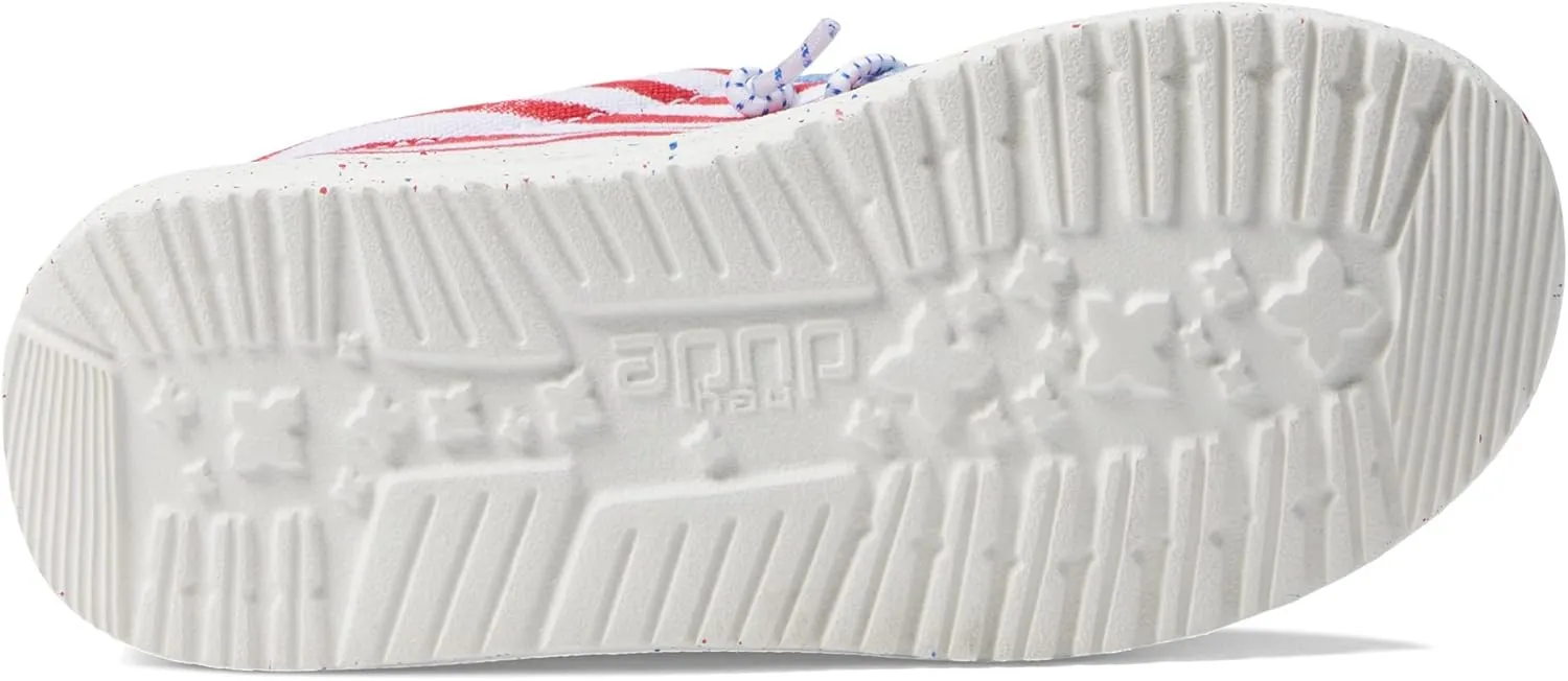Hey Dude Boys' Wally Patriotic Slip-On Casual Shoe