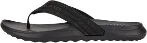 Hey Dude Men's Myers Flip Classic Black/Black | Men's Shoes | Men Slip-on Sandals | Comfortable & Light-Weight