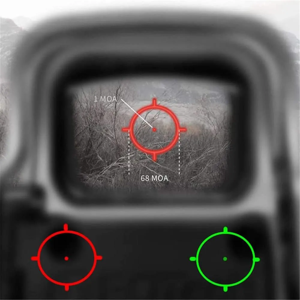 Holographic Sights   3X Magnifier Combo Airsoft Green&Red dot Sight with 20mm Switch to Side Quick Detachable QD Mount
