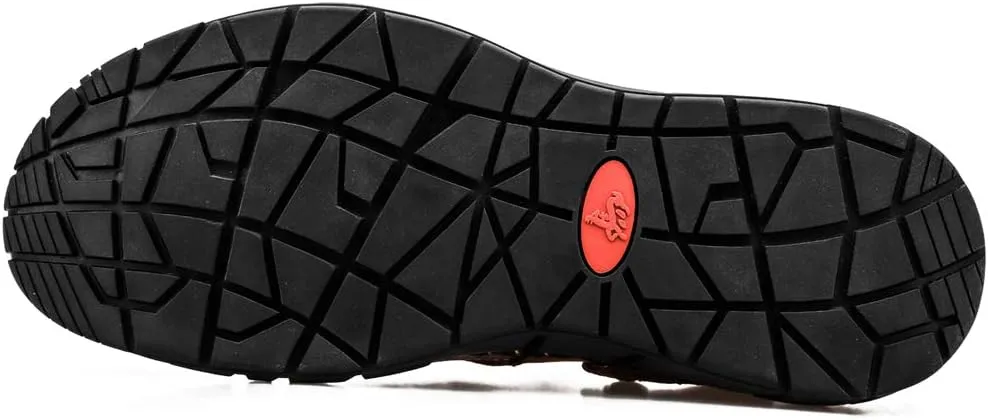Honeystore Men's Hollow Slip-on Sandals Leather Plus Size Shoes Casual