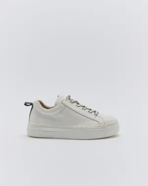 Hut Leather Sneaker - White/Black