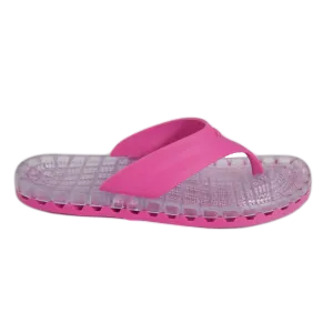 Ibiza - Clear Thong Sandal - Fuchsia