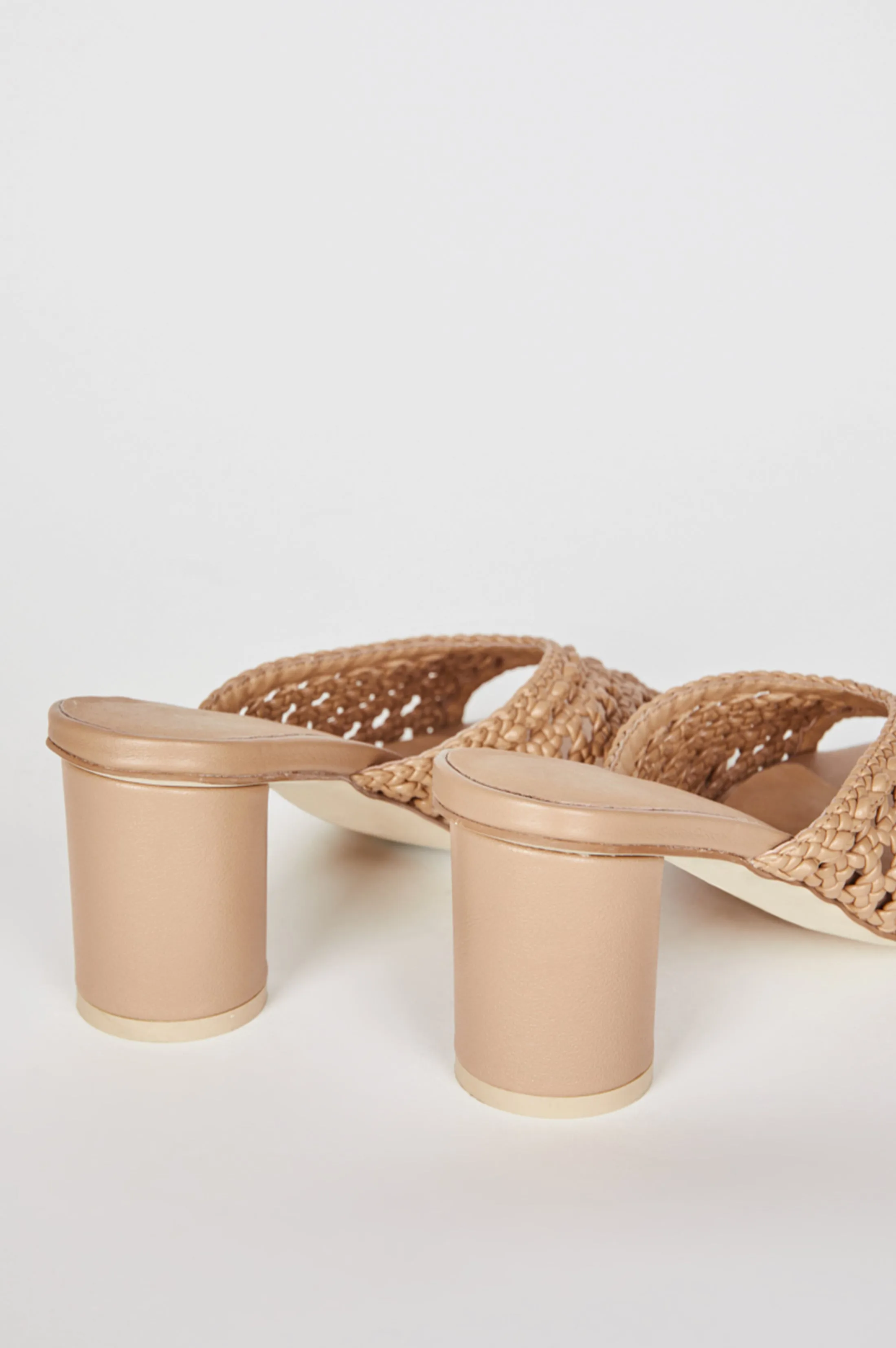 INTENTIONALLY BLANK CASSANDRA HEELED MULE - CLAY