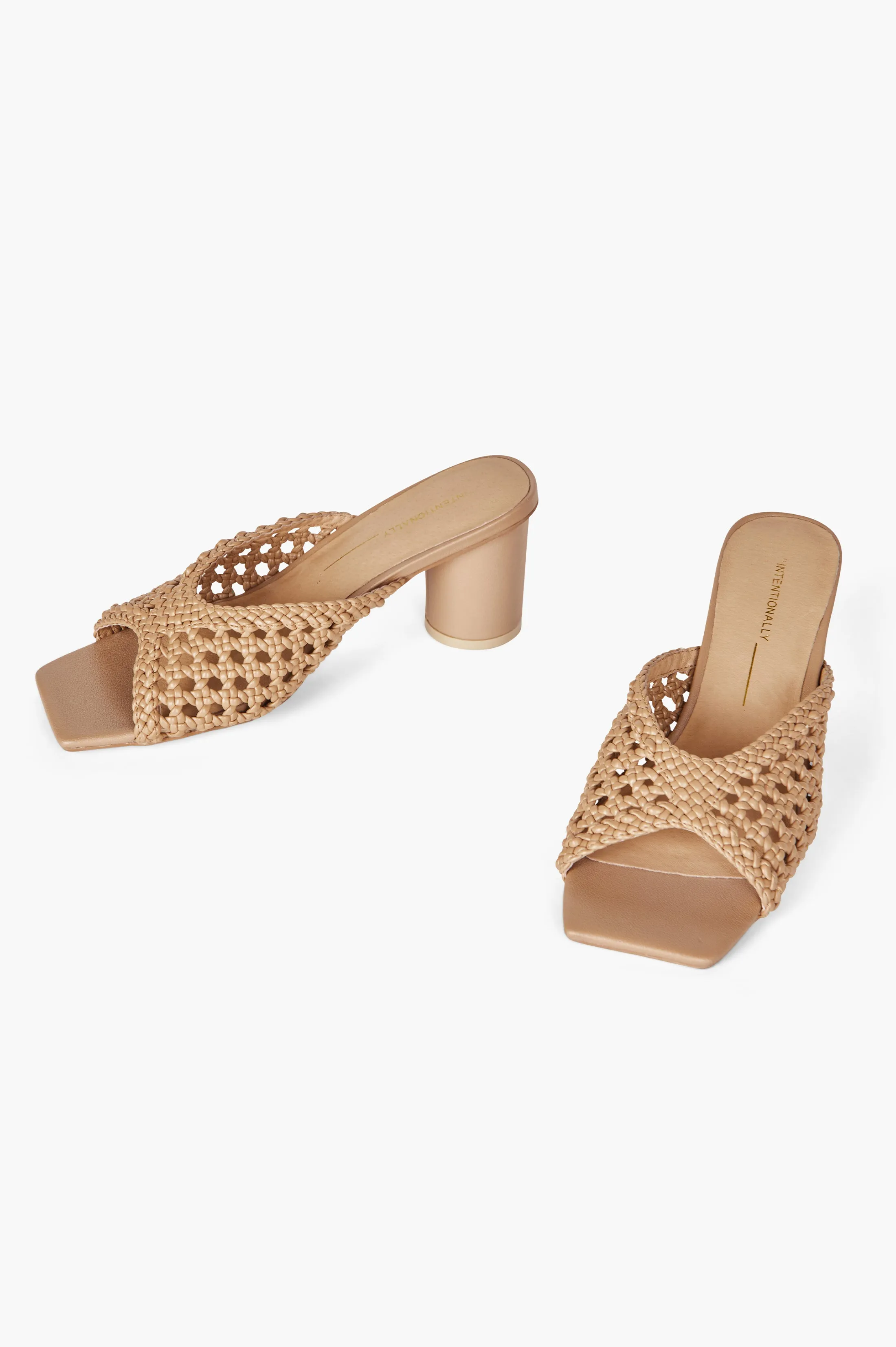 INTENTIONALLY BLANK CASSANDRA HEELED MULE - CLAY